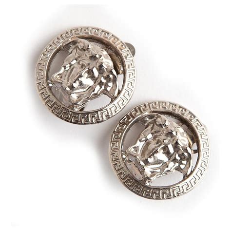 boucle d'oreille versace medusa|Boucles d'oreilles La Medusa avec logo .